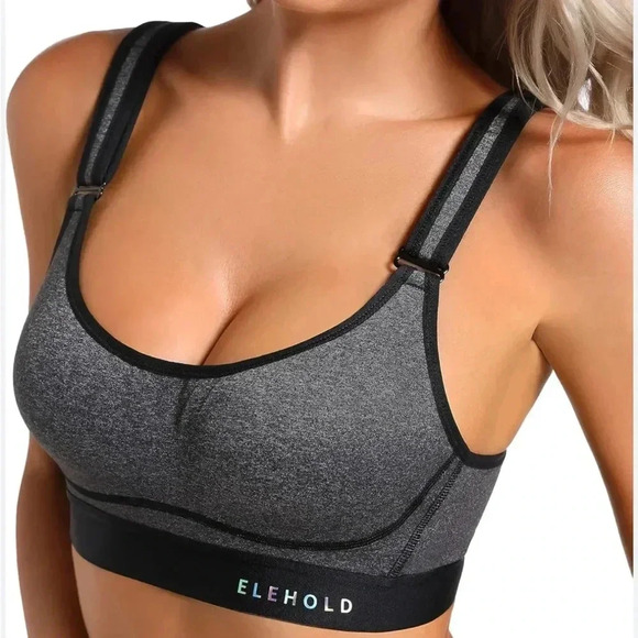 Elehold High Impact Padded Adjustable Sports Bra - Picture 1 of 11